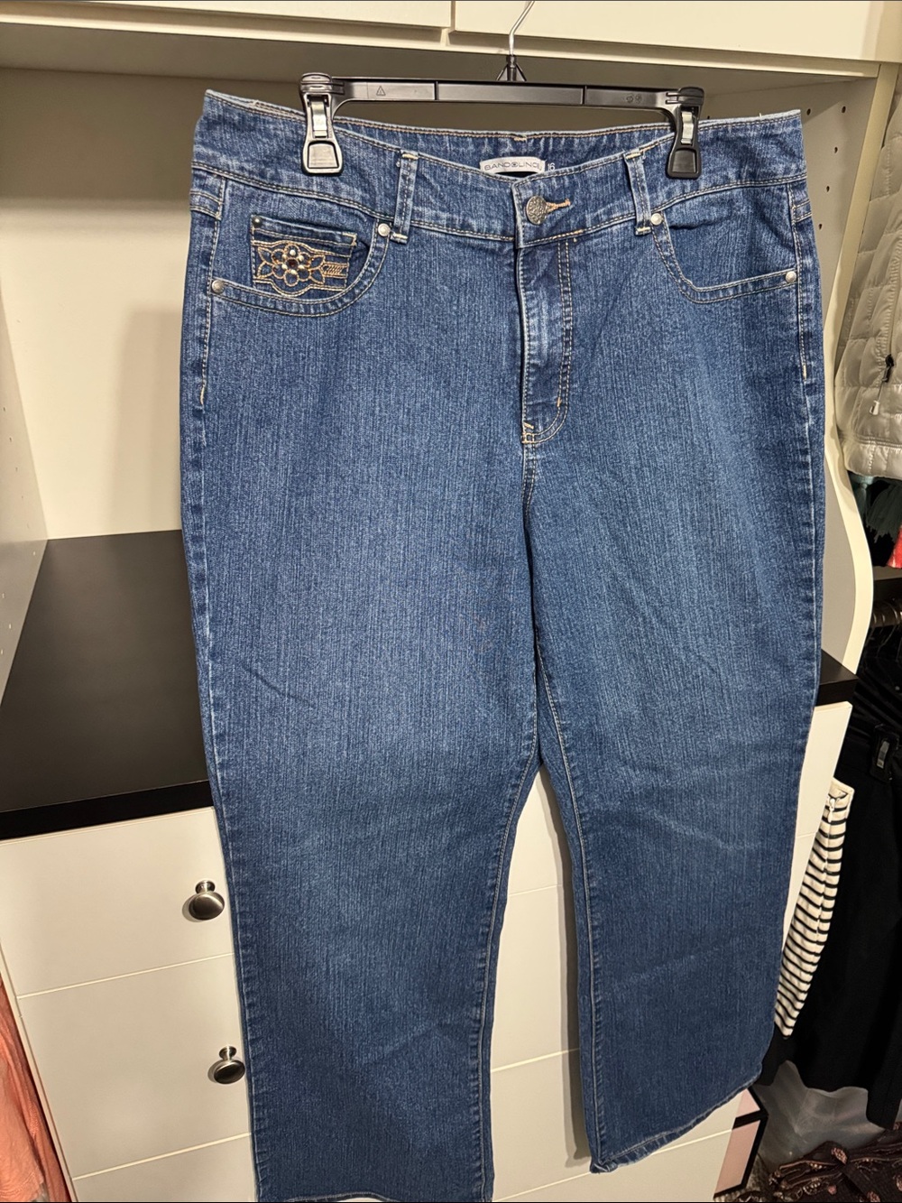Bandolino Classic Blue Straight-Leg Jeans